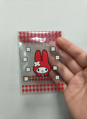 Hellokitty中古稀有1997年红头美乐蒂pvc收纳包，瑕，特价