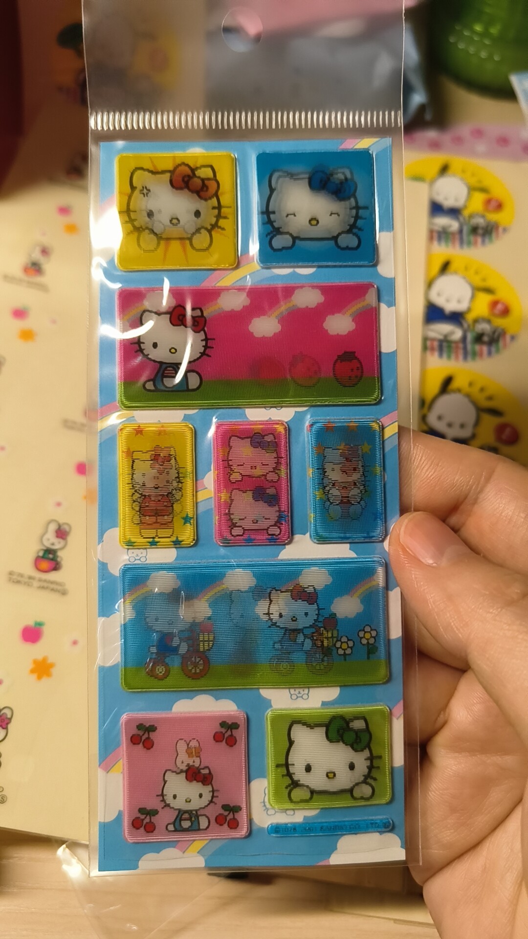 HelloKitty稀有98、99、01年中古贴纸，售完无补