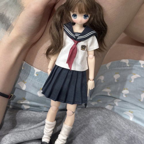 bjd6分娃衣ob2224小布azoneblythe光魇水手服高校可爱制服套装