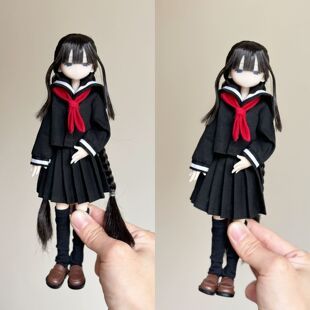 电器街azone特分瘦体娃衣水手制服学院套装OB22/24blythe小布通穿