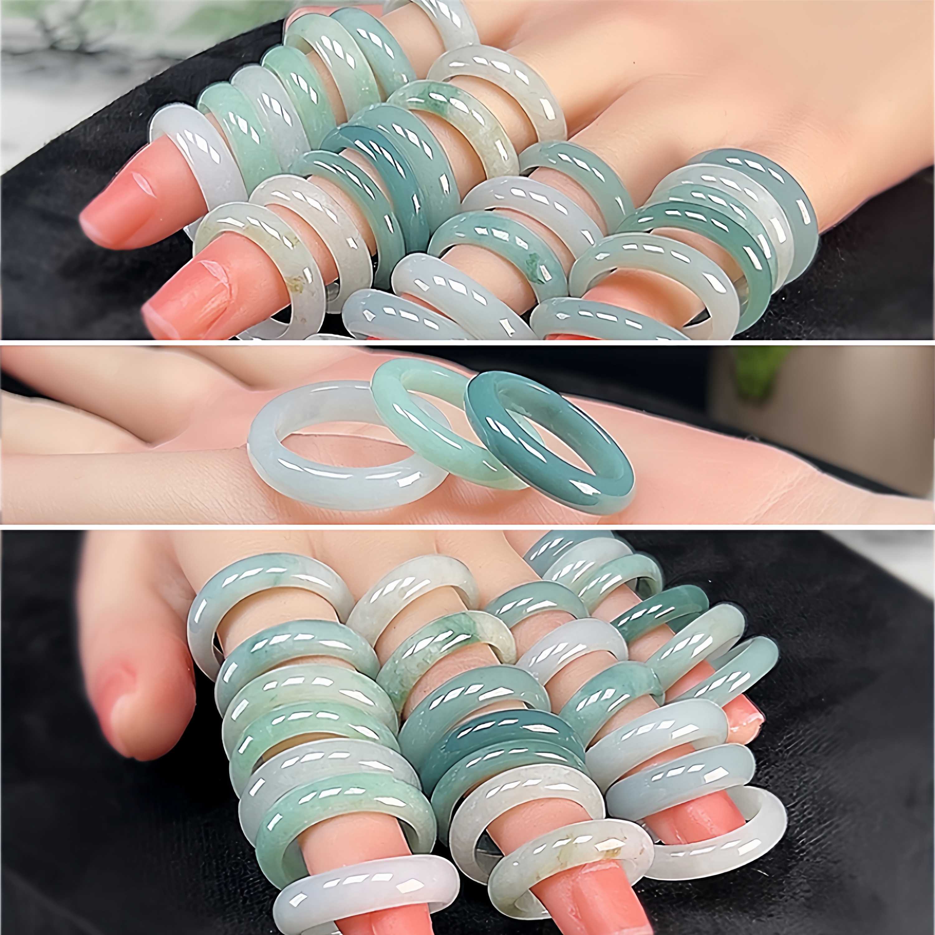 翡翠玉戒指缅甸指环盲盒特价戒圈