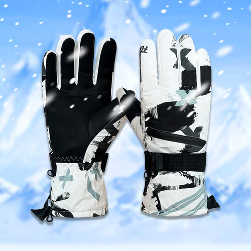加棉绒登山防水摩托车滑雪手套
