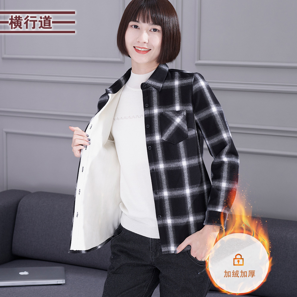 加绒加厚全棉大码外套新款妈妈装