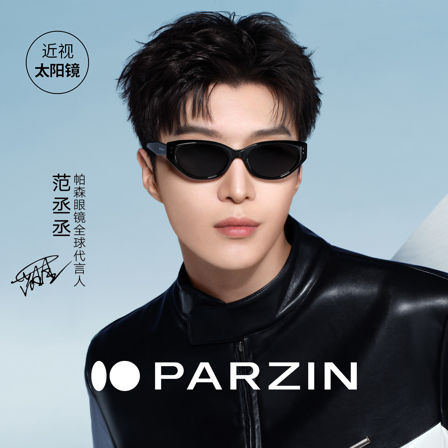 帕森近视眼镜定制可配度数太阳镜女范丞丞同款猫眼墨镜男PJ12722