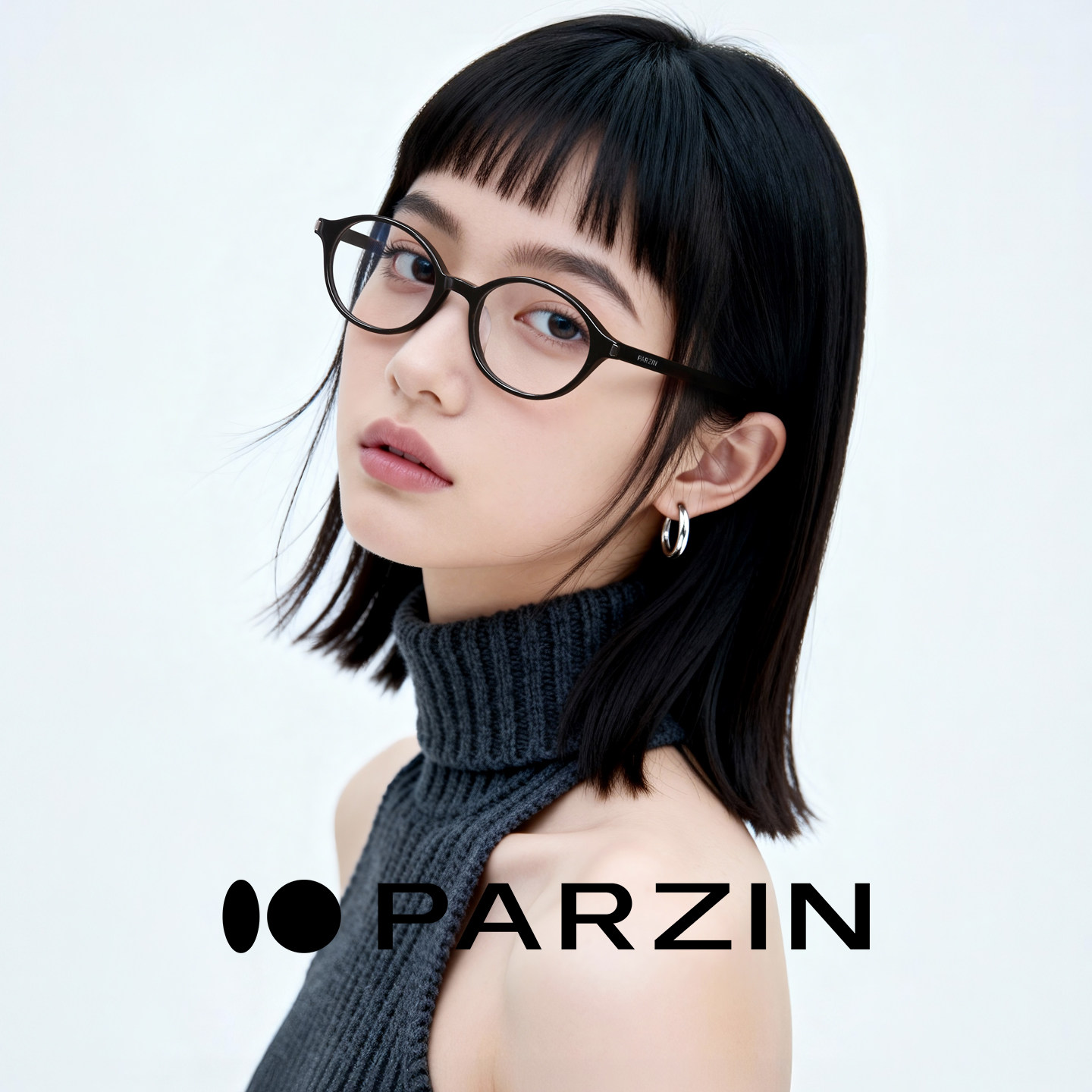 帕森书呆子眼镜架女26新品复古椭圆框高智感素颜近视镜男PZ66115