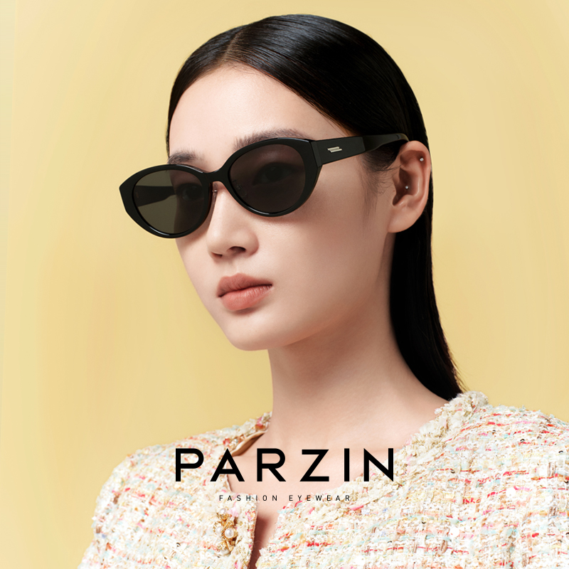 帕森女款复古猫眼小框太阳镜