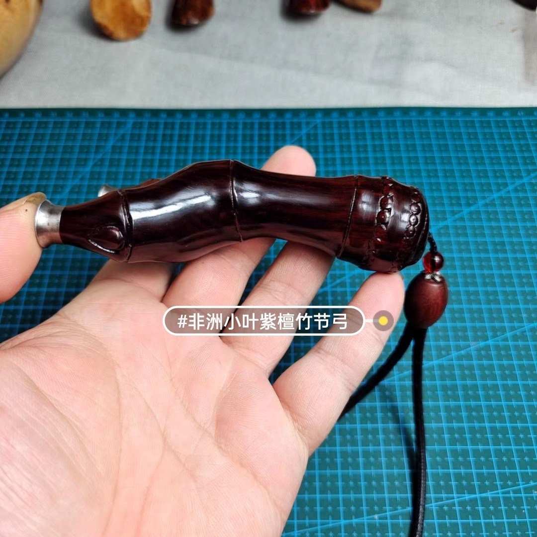 【星宸户外】非洲小叶紫檀木质竞技反曲飞虎快压竹节扁皮弹弓包邮