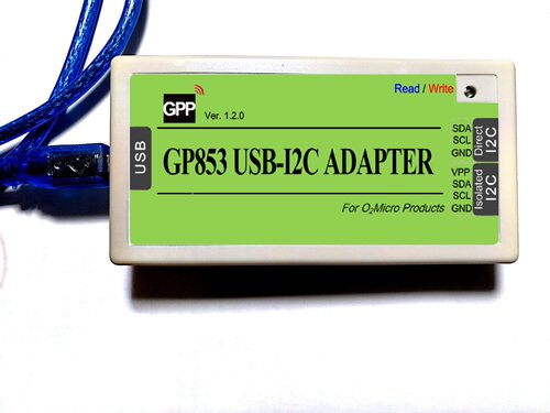 GP853 USB-I2C 测试通讯盒/烧录器 （O2的77210,77218,7716D等）
