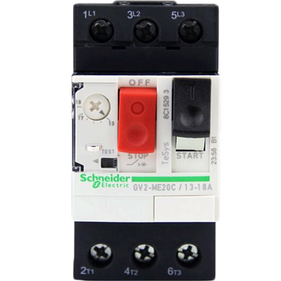 施耐德 GV2ME20C 电动机断路器 马达保护器GV2-ME20C 13-18A