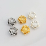 Медная золотая трехмерная подвеска, ожерелье и браслет из жемчуга, бусины, аксессуар, аксессуары, золото 18 карат, 3D, со сквозным отверстием