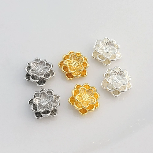 Медная золотая трехмерная подвеска, ожерелье и браслет из жемчуга, бусины, аксессуар, аксессуары, золото 18 карат, 3D, со сквозным отверстием, DIY