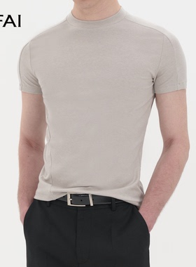 NFAI 26SS 插片短袖  美丽奴羊毛莱赛尔/修饰身形/基础好物