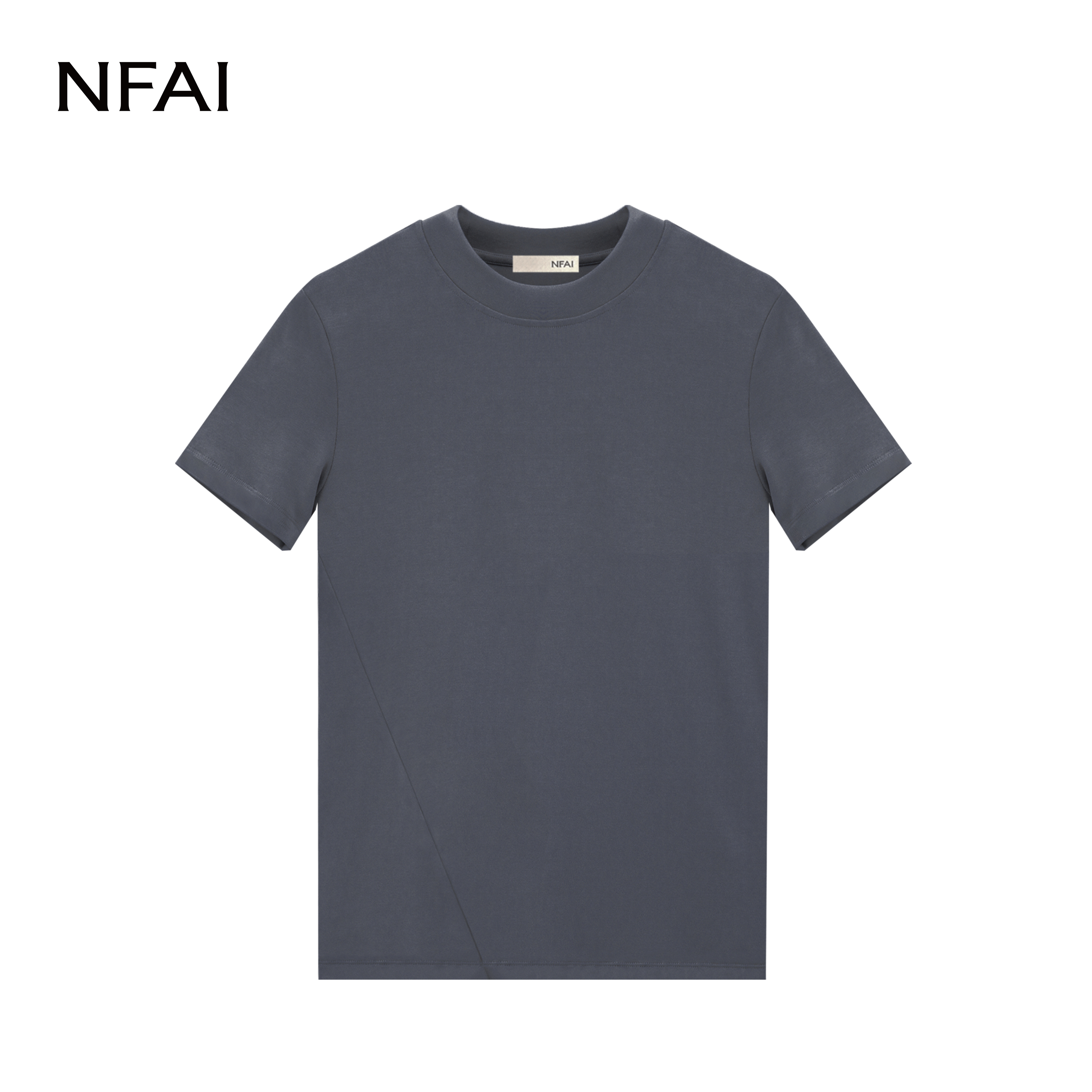NFAI 25SS 砂洗紧身短袖 丝绒触感/舒适弹力/修饰身形
