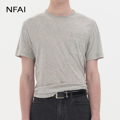 NFAI26SS桑蚕丝胸袋短袖