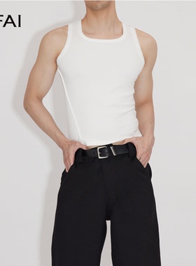 NFAI 修身坦克背心 舒适透气/U形领口/弹力不紧绷