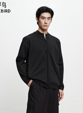 【AIRxPEACE】太平鸟男装半高领毛衫冬新款纯色宽松外套B2EAF410Y