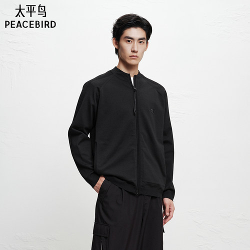 【AIRxPEACE】太平鸟男装半高领毛衫冬新款纯色宽松外套B2EAF410Y