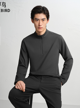 【AIRxPEACE】太平鸟男装 休闲卫衣时尚纯色半拉链卫衣 B2CRF4175