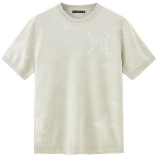 太平鸟男装 休闲T恤夏季针织面料舒适时尚精致暗纹纯色短袖t恤