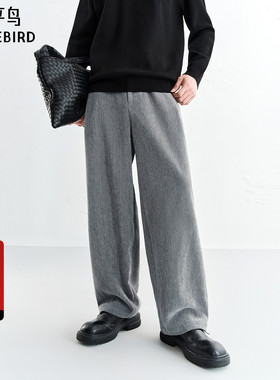 【商场同款】太平鸟男装 2025年冬季新款提花休闲裤男B1GBF4B26