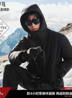 【GORE-TEX】太平鸟男装户外连帽羽绒服2026年冬新款保暖防寒外套