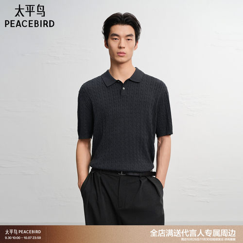 太平鸟男装 2026年夏季新款针织Polo衫男B1EEG240H