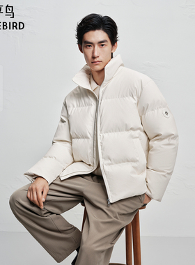 【商场同款】太平鸟男装休闲羽绒服满版立体肌理羽绒服B1ACF4464