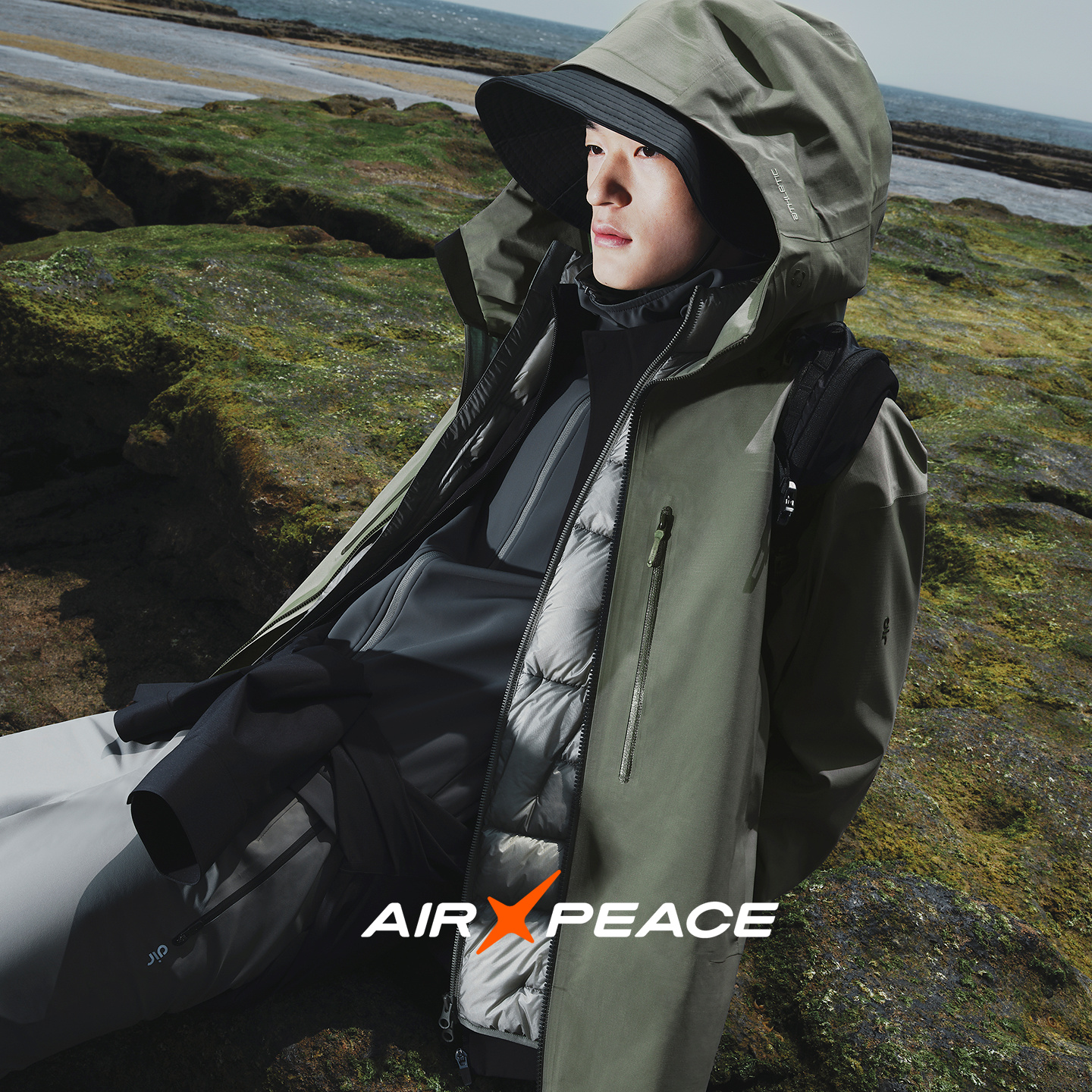 【AIRxPEACE】太平鸟男装 外套男潮流户外连帽冲锋夹克B2BCF410E