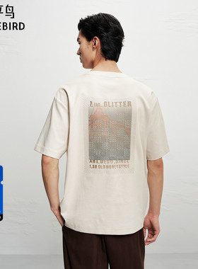 【商场同款】太平鸟Daria Song 联名合作系列男装T恤 B1CNF4212