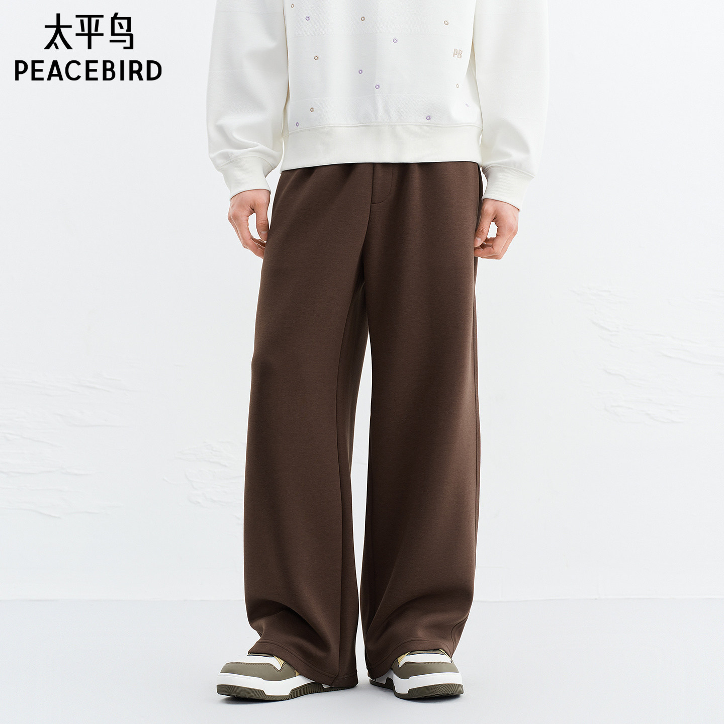 【商场同款】太平鸟男装 抽绳卫裤男2026年新款休闲裤B1GMG1294,男装,卫裤,淘宝优惠券,粉丝福利购,淘宝优惠卷