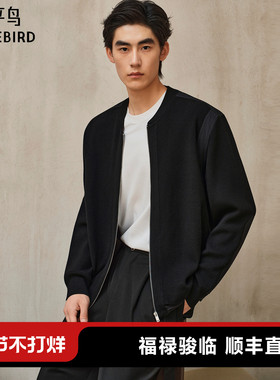 【商场同款】太平鸟男装毛衣秋季时尚毛开衫外套潮 B2EAF3422