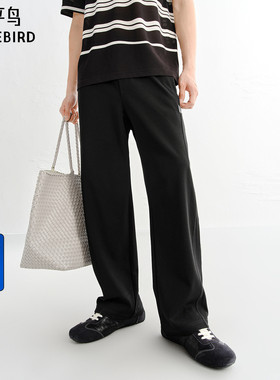 【商场同款】太平鸟男装休闲裤26夏季新款宽松直筒卫裤 B1GMG2184