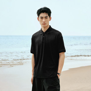 【垂顺肌理】太平鸟男装休闲polo衫时尚翻领短袖t恤季热卖