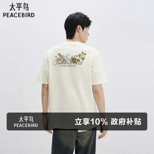 太平鸟男装重磅短袖凉感T恤