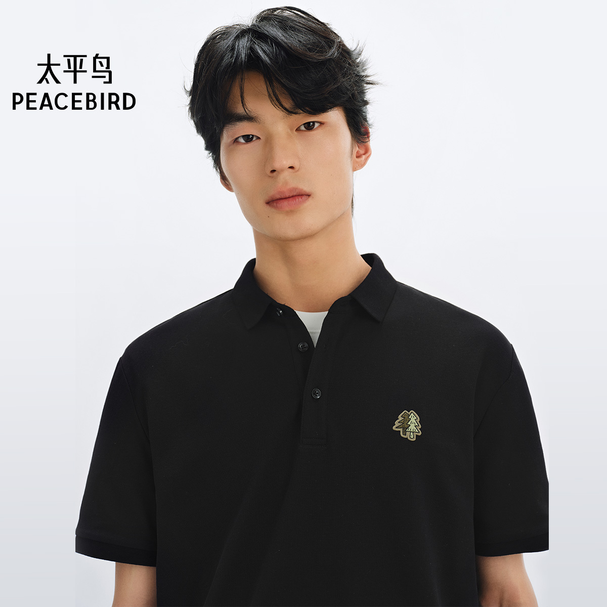 潮流polo衫太平鸟夏季
