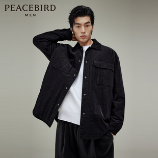 2023年冬季 新款 外穿式 男士 太平鸟男装 衬衫 B2CHD4115 商场同款