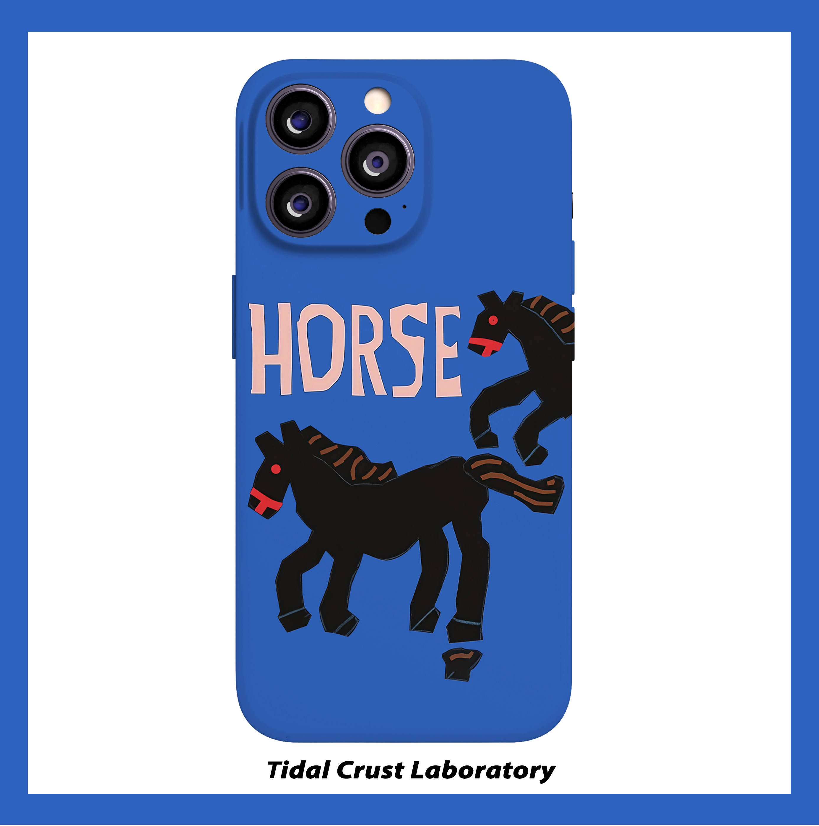 剪纸马年味卡通黑马菲林二合一手机壳适用苹果17nova14华为p