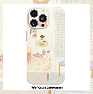 温暖 房间可爱小熊菲林二合一手机壳适用苹果17nova14华为p70mate60小米15opporen14ovivo荣耀300iPhone16