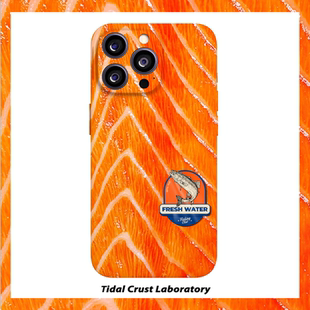 创意三文鱼肥美脂肪菲林二合一手机壳适用苹果17nova14华为p70mate60小米15opporen14ovivo荣耀300iPhone16