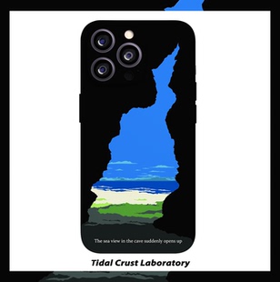 洞穴中窥见斑斓山海菲林二合一手机壳适用苹果17nova14华为p70mate60小米15opporen14ovivo荣耀300iPhone16