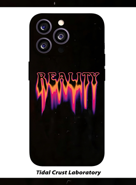 黑色艺术风现实火焰文菲林二合一手机壳适用苹果17nova14华为p70mate60小米15opporen14ovivo荣耀300iPhone16