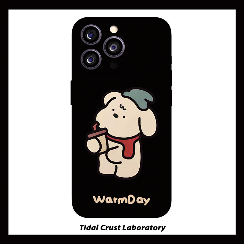 温暖你的可爱小狗卡通菲林二合一手机壳适用苹果17nova14华为p70mate60小米15opporen14ovivo荣耀300iPhone16