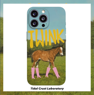 草地穿粉靴的马年小马菲林二合一手机壳适用苹果17nova14华为p70mate60小米15opporen14ovivo荣耀300iPhone16