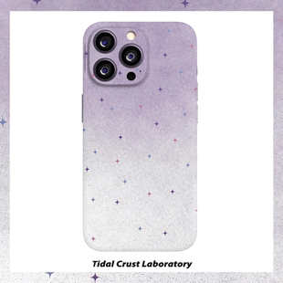 渐变紫色多巴胺星星菲林二合一手机壳适用苹果17nova14华为p70mate60小米15opporen14ovivo荣耀300iPhone16