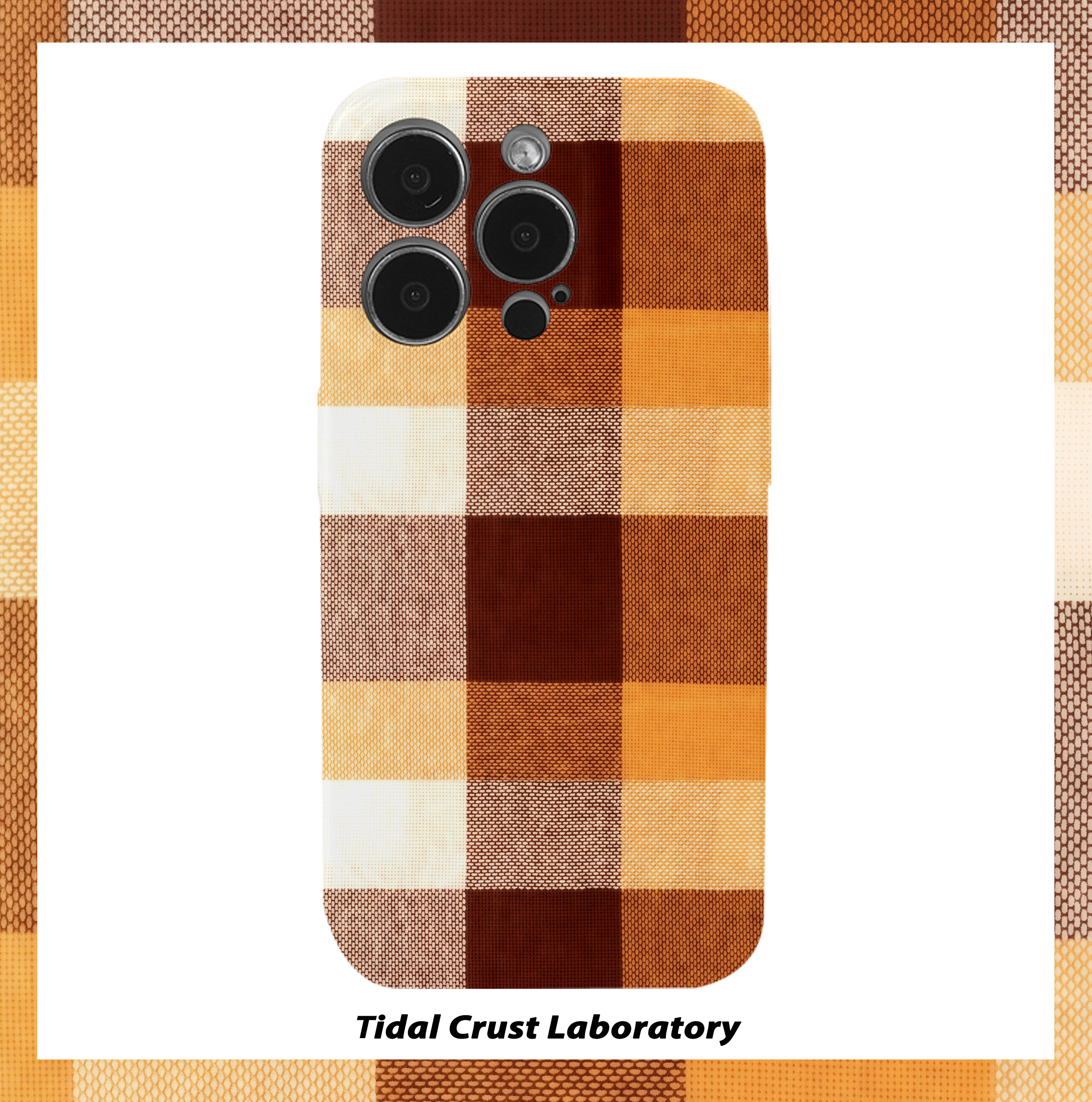 美拉德系拼接马赛克菲林二合一手机壳适用苹果17nova14华为p