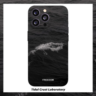 海浪拍打着礁石菲林二合一手机壳适用苹果17nova14华为p70mate60小米15opporen14ovivo荣耀300iPhone16