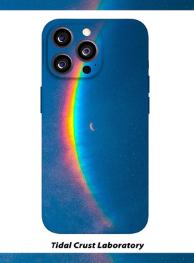 天边彩虹蓝色冷淡忧郁菲林二合一手机壳适用苹果17nova14华为p70mate60小米15opporen14ovivo荣耀300iPhone16