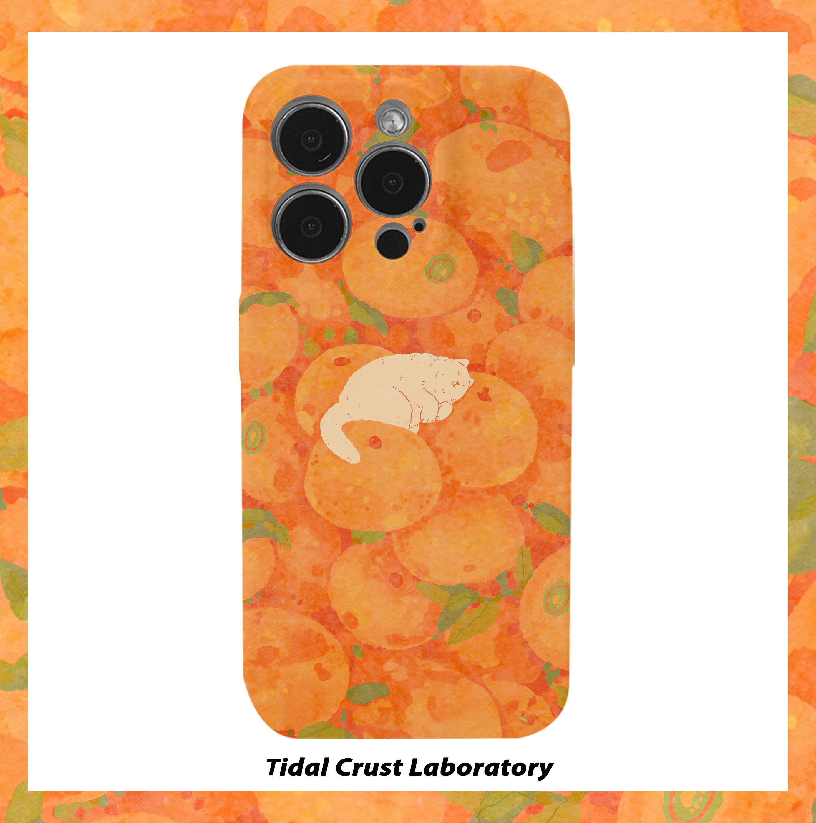 可爱治愈橘园之梦猫猫菲林二合一手机壳适用苹果17nova14华为