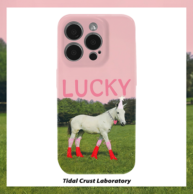 马年幸运粉色靴子白马菲林二合一手机壳适用苹果17nova14华为p70mate60小米15opporen14ovivo荣耀300iPhone16