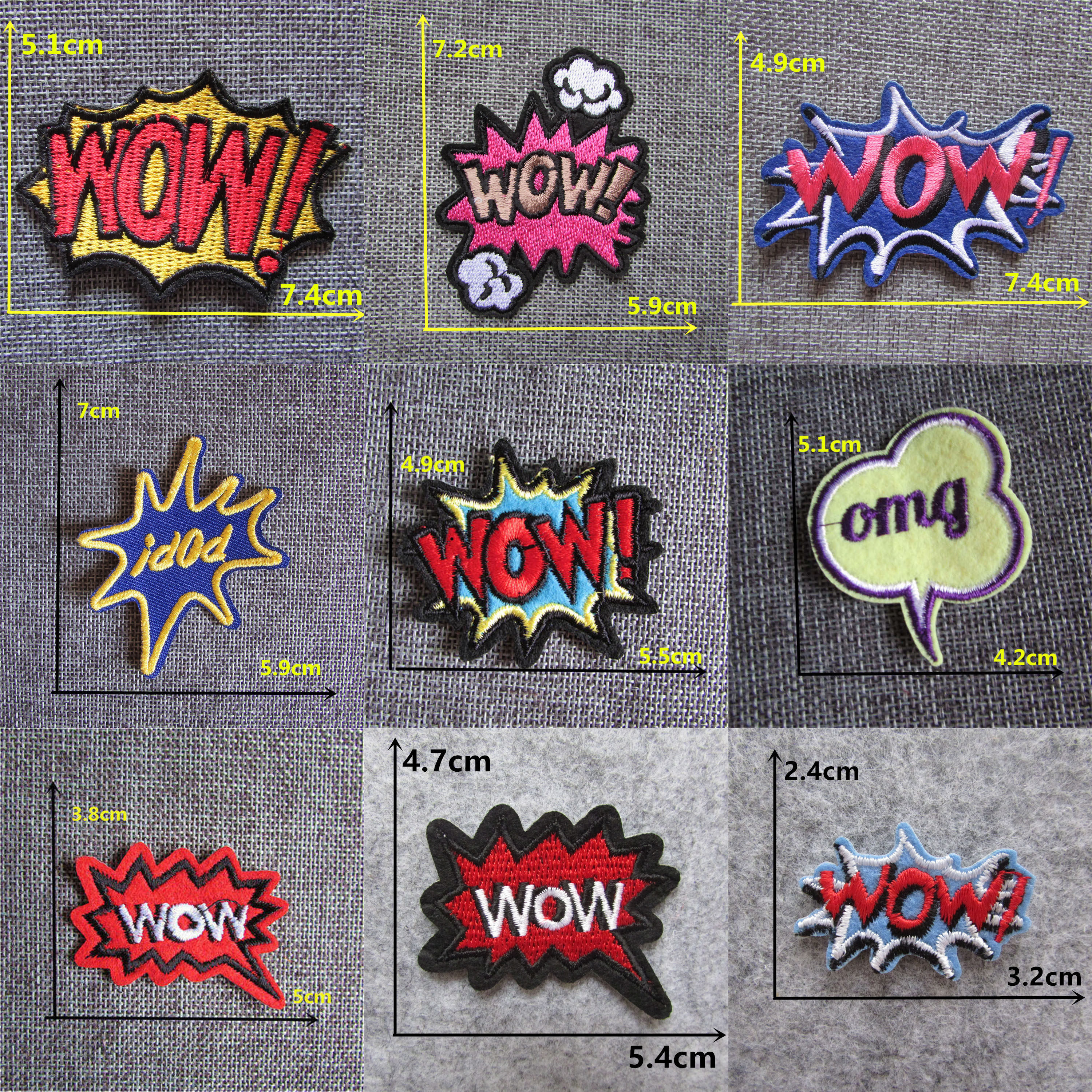 时尚WOW刺绣红色字母diy熨烫补丁贴花徽章装饰修补服装辅料配件|msdalam kategori rumah Fabrik, bahan-bahan jahitan DIY, alat dan produk siap, Aksesori jahit DIY/aksesori/aksesori, pes kain - dari Buy2taobao.com untuk memberikan perkhidmatan ejen Taobao profesional membeli